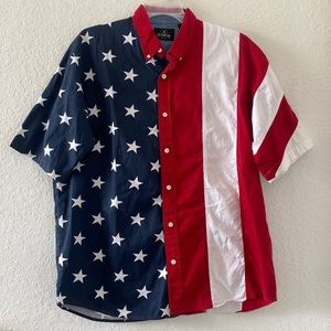 Men REDHEAD USA American Flag Shirt Size XL